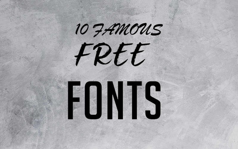 10 Free Famous Fonts - Master Script